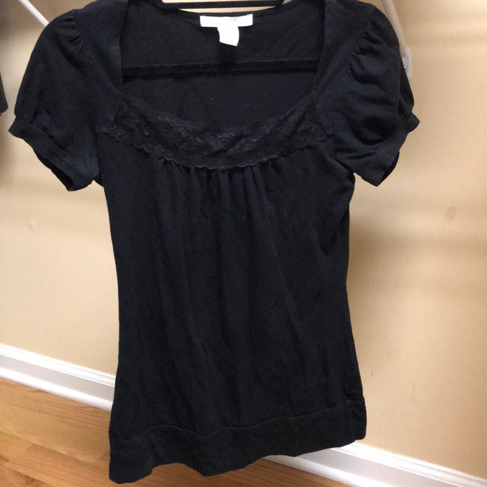 Black lace top